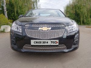 Решетка радиатора верхняя (лист) Chevrolet Cruze (седан/хетчбэк) 2013- ― shelbyauto
