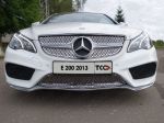 Решетка на задний бампер (лист) Mercedes-Benz E-class Coupe (купе) 2013-