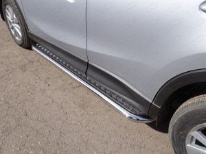 Пороги с площадкой 60,3 мм Mazda CX-9 2013- ― shelbyauto