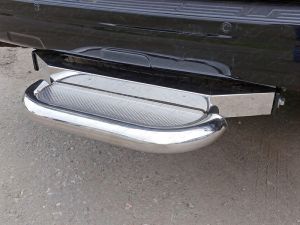 Задняя подножка (нерж. лист) 60,3 мм (под фаркоп) Toyota Land Cruiser 150 Prado 2013- ― shelbyauto