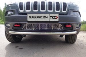 Решетка радиатора (лист) Jeep Cherokee (Traihawk) 2014- ― shelbyauto