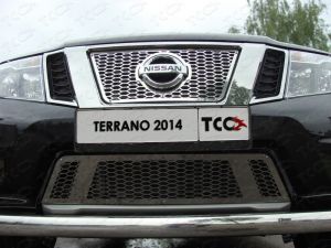 Решетка радиатора верхняя (лист)  Nissan Terrano 2014- ― shelbyauto