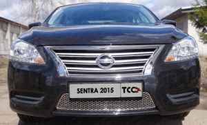 Решетка радиатора (лист) Nissan Sentra 2014- ― shelbyauto