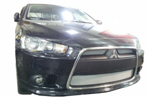 Mitsubishi Lancer X 2012-(2 шт.)  chrome
